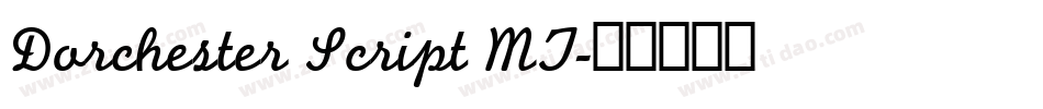 Dorchester Script MT字体转换